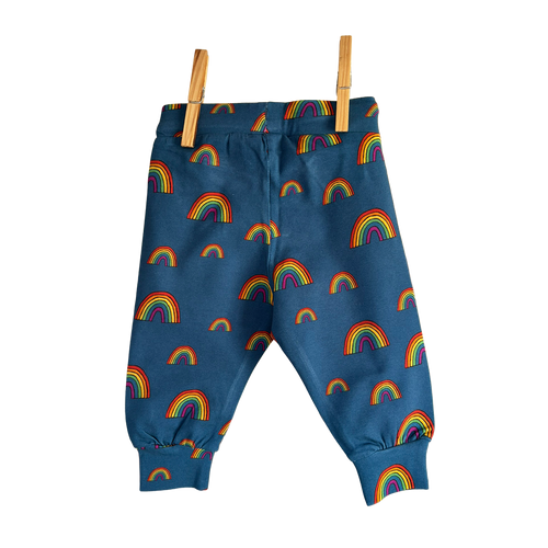 Blue rainbow joggers