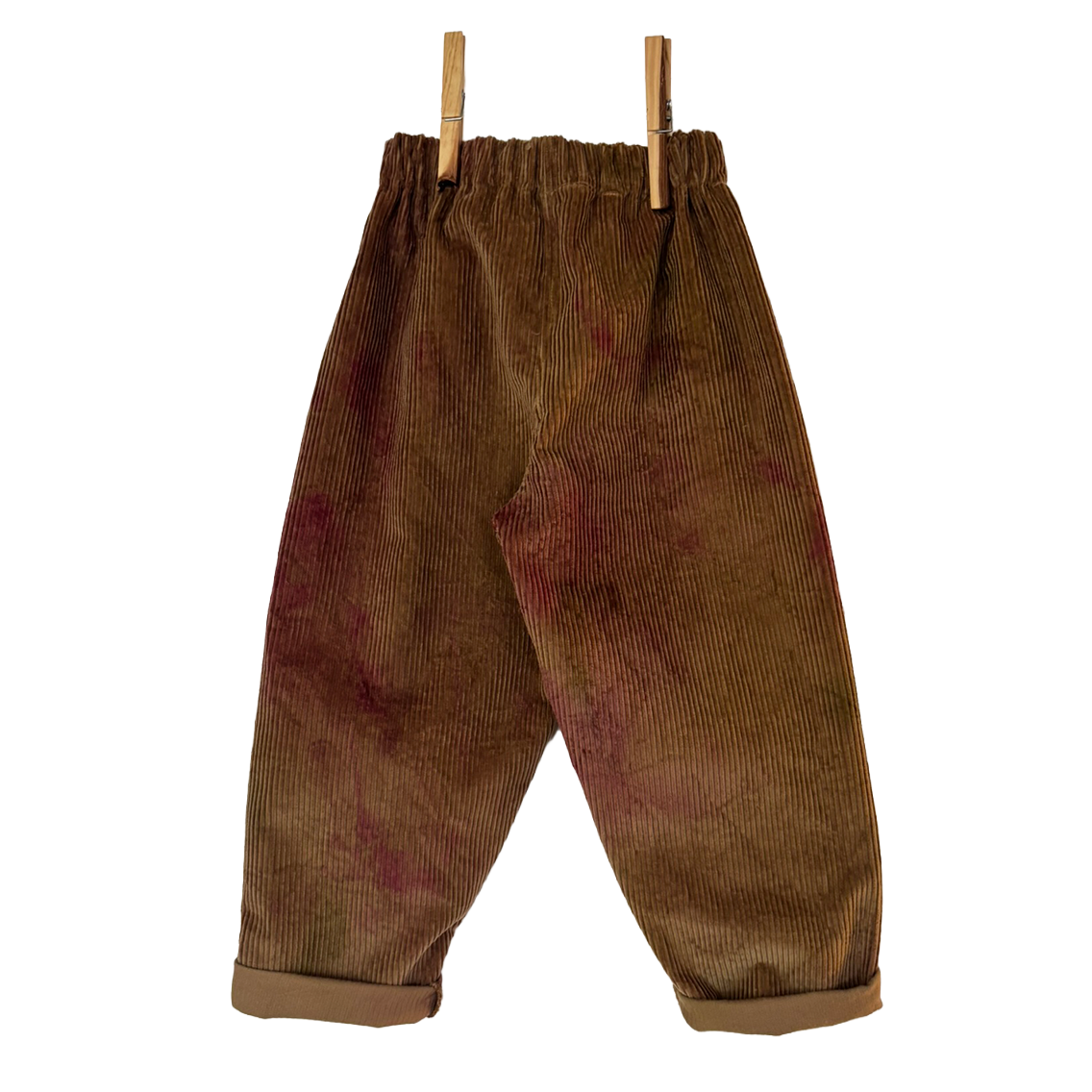 Hand dyed cotton courduroy trousers 1-2 Years