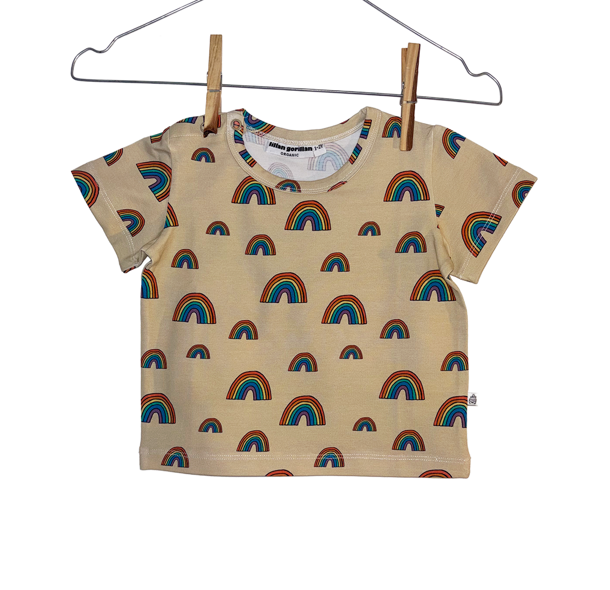 T-shirt with rainbow print