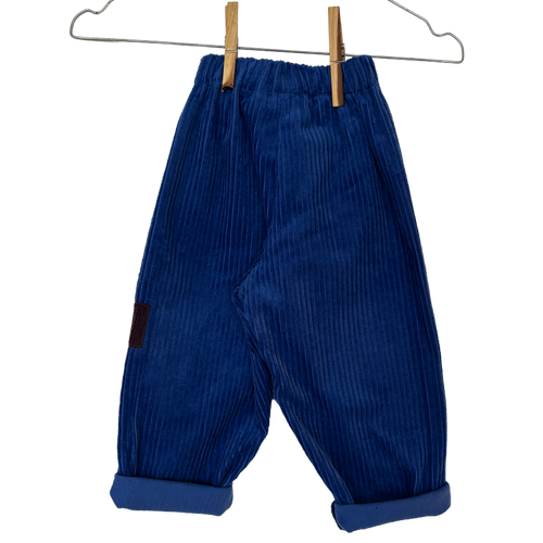 Blue corduroy trousers 9-12 months