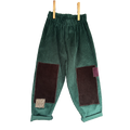 Green cotton corduroy trousers