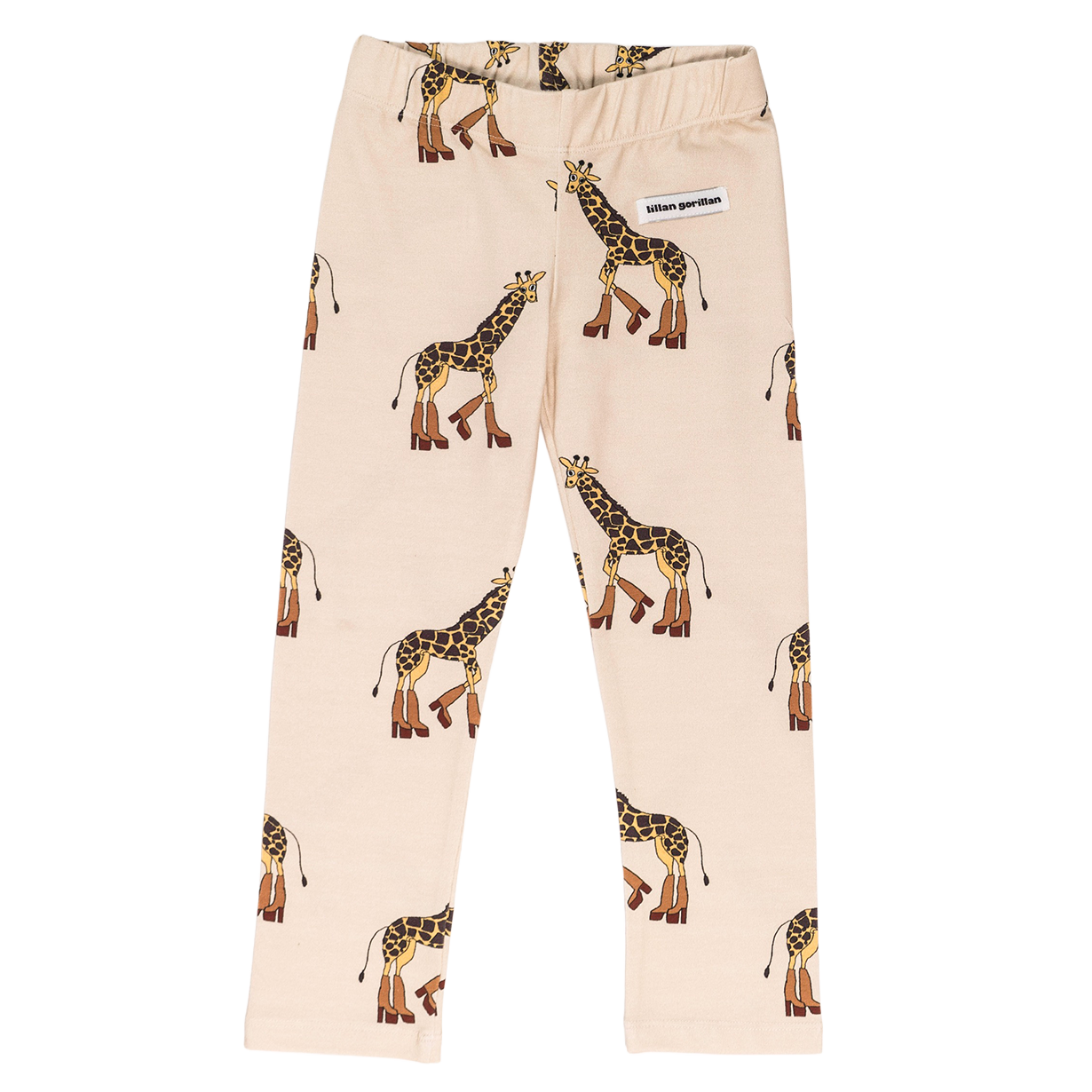 Leggings with giraffe print