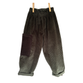 Green cotton corduroy trousers