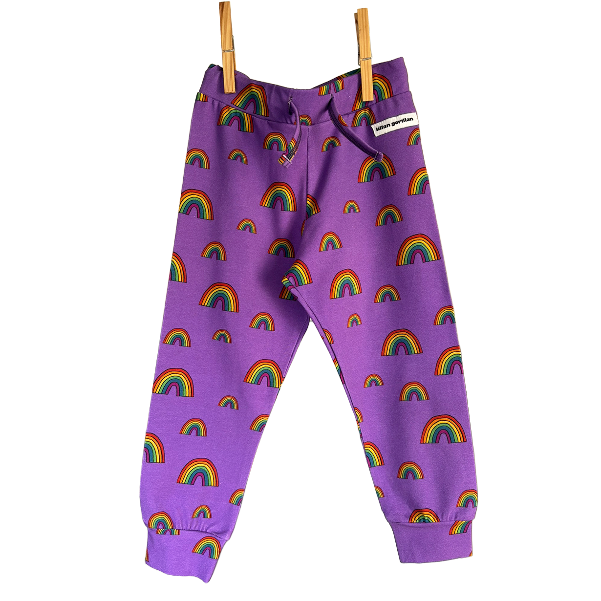 Organic cotton rainbow joggers
