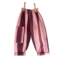 Hand dyed stripe trousers