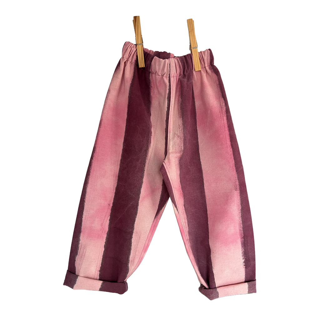 Hand painted stripe trousers