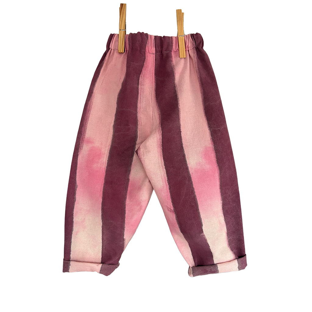 Hand painted stripe trousers