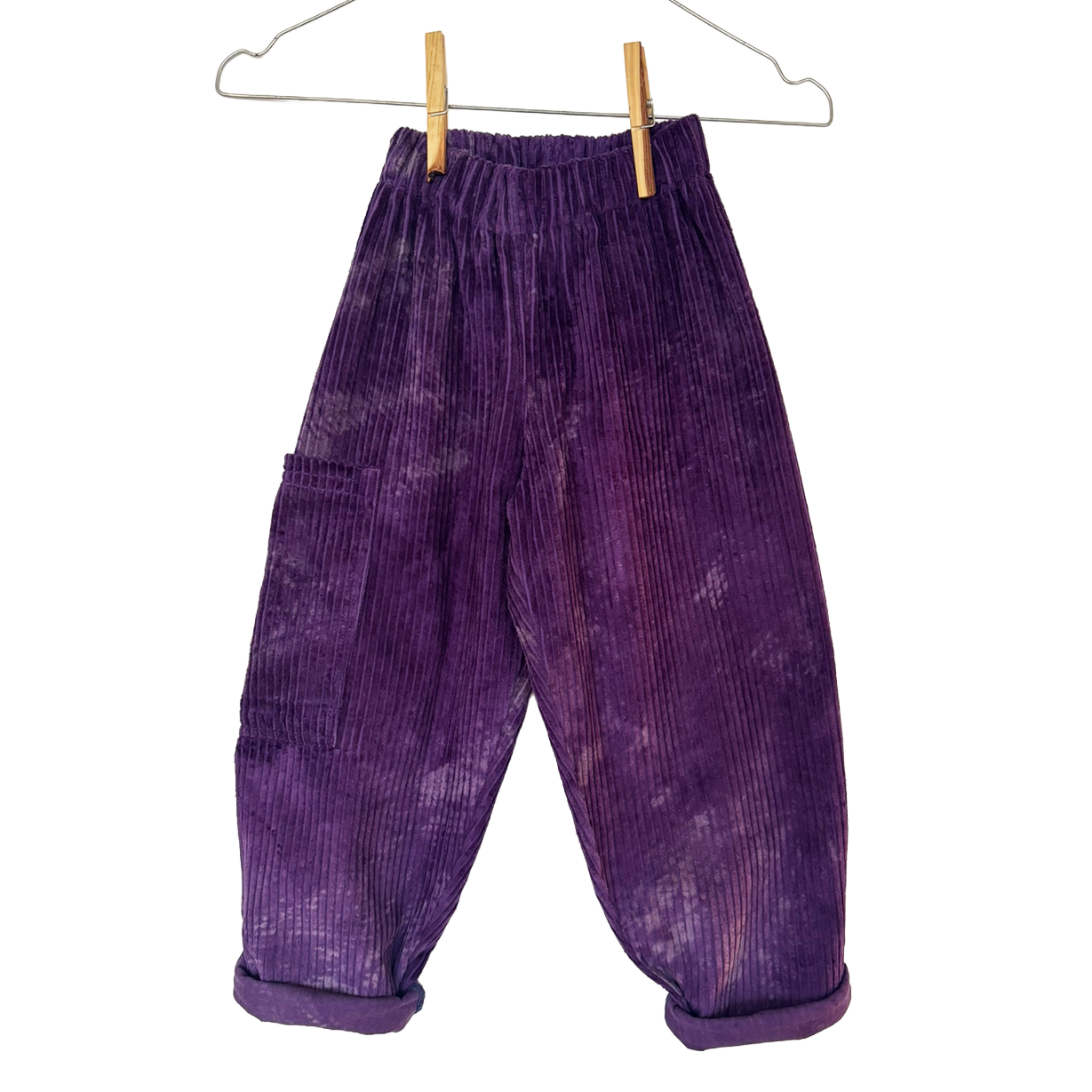 Hand dyed Cotton corduroy trousers 2-3 Years