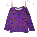 Purple rainbow long sleeve top